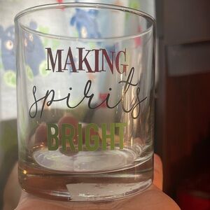 NWOT two Christmas glasses